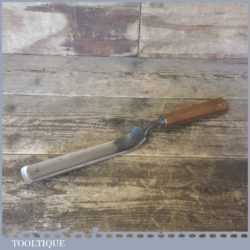 Vintage Pattern Makers 1 1/4" Henry Taylor Cranked Firmer Gouge Paring Chisel - Fully Refurbished