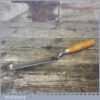 Vintage 1” Wide Wm Marples & Sons Cranked Firmer Gouge Paring Chisel - Fully Refurbished
