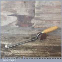 Vintage Pattern Makers 1” Marples Cranked Gouge Paring Chisel - Fully Refurbished