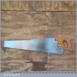 Vintage 24” H.H. Swann & Sons Cross Cut Hand Saw 7 TPI - Freshly Refurbished