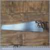 Vintage 26” Tyzack Turner Nonpareil Cross Cut Handsaw 6 TPI - Freshly Sharpened