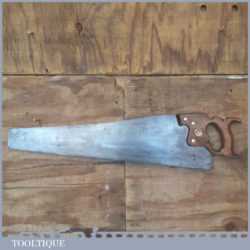 Vintage 26” Tyzack Turner Nonpareil Cross Cut Handsaw 6 TPI - Freshly Sharpened