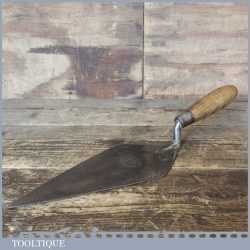 Vintage J.T. Tyzack 10” Bricklayers Trowel With Wooden Handle - Good Condition