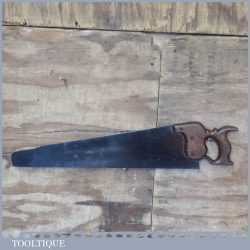 Antique Buck Tottenham Court Rd 22” Rip Hand Saw 8 TPI - Freshly Sharpened