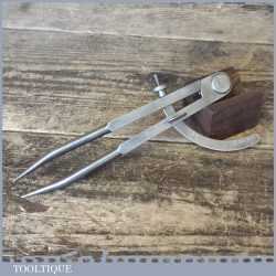 Vintage Monument Leatherworking Square Dog Leg Dividers Tool - Good Condition