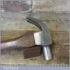 Vintage Carpenters Claw Hammer With Beech Wood Handle - Good Condition
