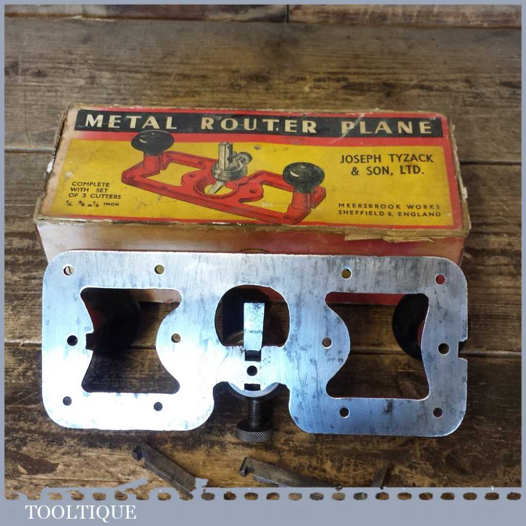 Rare Boxed Tyzack Hand Router Plane With 3 Cutters – Excellent ...