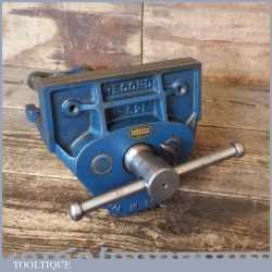 Vintage Record No: 52E Quick Release Woodworking Vice 7” Jaws - Good Condition