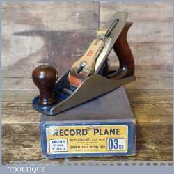 Vintage Boxed Record SS Stay Set No: 03 Smoothing Plane - Near Mint Condition