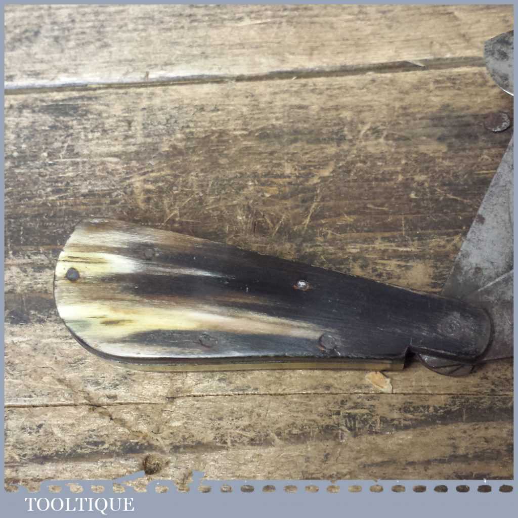 Antique 3 Blade Bloodletting Fleam With Tortoise Shell Covering Tooltique