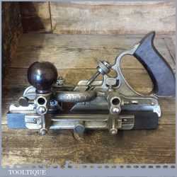 Vintage Boxed Stanley No: 45 Combination Plough Plane Complete - 2 Sets Cutters Refurbished
