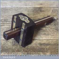 Vintage W. Marples & Sons Rosewood Brass Mortice Gauge - Good Condition