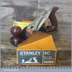 Boxed Stanley No: 4C Corrugated Sole Smoothing Plane - Original Condition