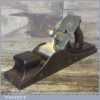 Rare Antique Henry Slater 13” Cast Steel Panel Plane With Rosewood Infill
