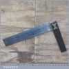 Rare Large Antique Ebony And Brass 18” Carpenters Square - Good Condition