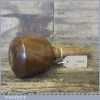 Old Lignum Vitae Hand Turned Carving Mallet With Ash Handle - Ebony Wedge