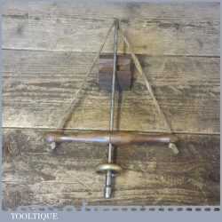 Antique Jewellers Bow Drill With Beech Wood - Good Condition