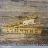 Crisp Vintage 3ft Rabone No: 1167 Boxwood Folding Ruler - Good Condition