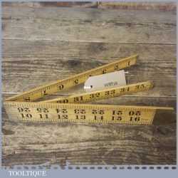 Crisp Vintage 3ft Rabone No: 1167 Boxwood Folding Ruler - Good Condition