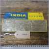 Vintage Norton 8” x 2” India Course Oil Stone In Original Box