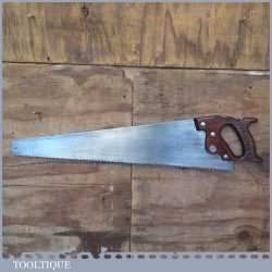 Vintage 26” Warranted Superior Rip Hand Saw 6 TPI - Fully Refurbished & Sharpened