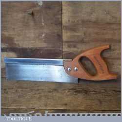 Vintage 10” Spear & Jackson Steel Back Dovetail Saw 12 TPI - Sharpened