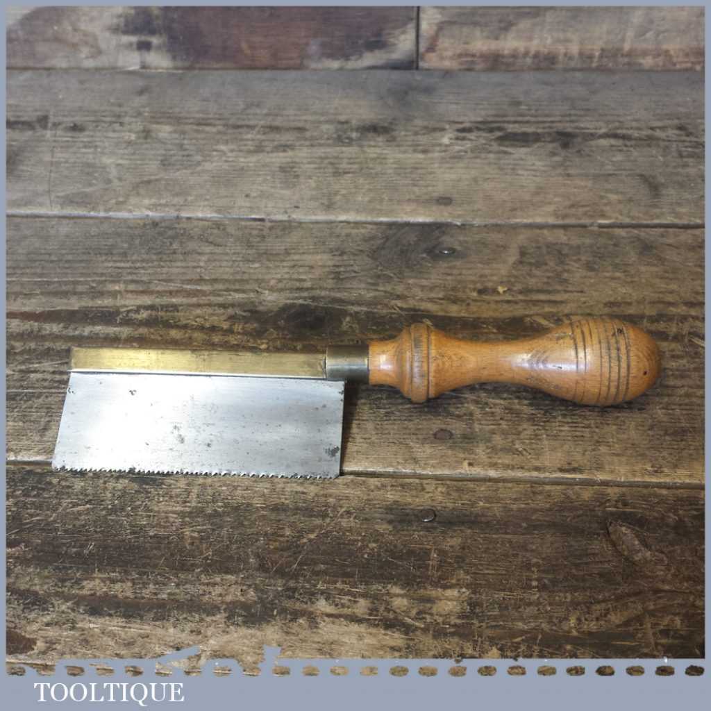 Vintage Spear And Jackson 4” Long Brass Back Gentleman’s Saw 15 TPI