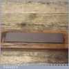 Vintage 7 ½” x 1 ½” Purple Welsh Slate Honing Stone - Wooden Box