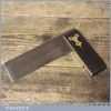 Vintage Ebony And Brass 6” Carpenters Try Square - Good Condition