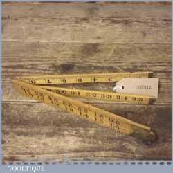 Crisp Vintage Rabone No: 1167 Boxwood 3ft Folding Ruler - Good Condition