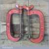 Vintage Pair 7” Rededa No: 245 Woodworking G Clamps - Good Working Order