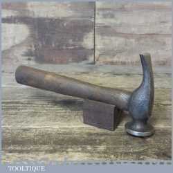 Vintage Cobbler’s Leatherworking Hammer With Wooden Handle - Good Condition