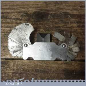 Vintage No: 2 Slip In Radius Gauge Made In England Marked 20