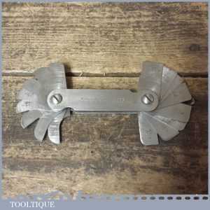 Vintage Moore & Wright No: 206 Radius Gauge 1/32 – 17/64” Range