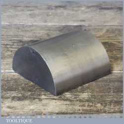 Vintage 3” Diameter Half Round Cast Steel Dressing Planishing Dolly - Good Condition