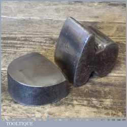2 No: Vintage Cast Steel Panel Beaters Dolly’s - Good Condition