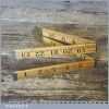 Vintage Sybren Of Holland Boxwood & Brass 2ft Folding Ruler - Good Condition