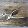 Vintage W. Schollhorn Co USA Leatherworking Eyelet Hole Punch Pliers - Good Condition