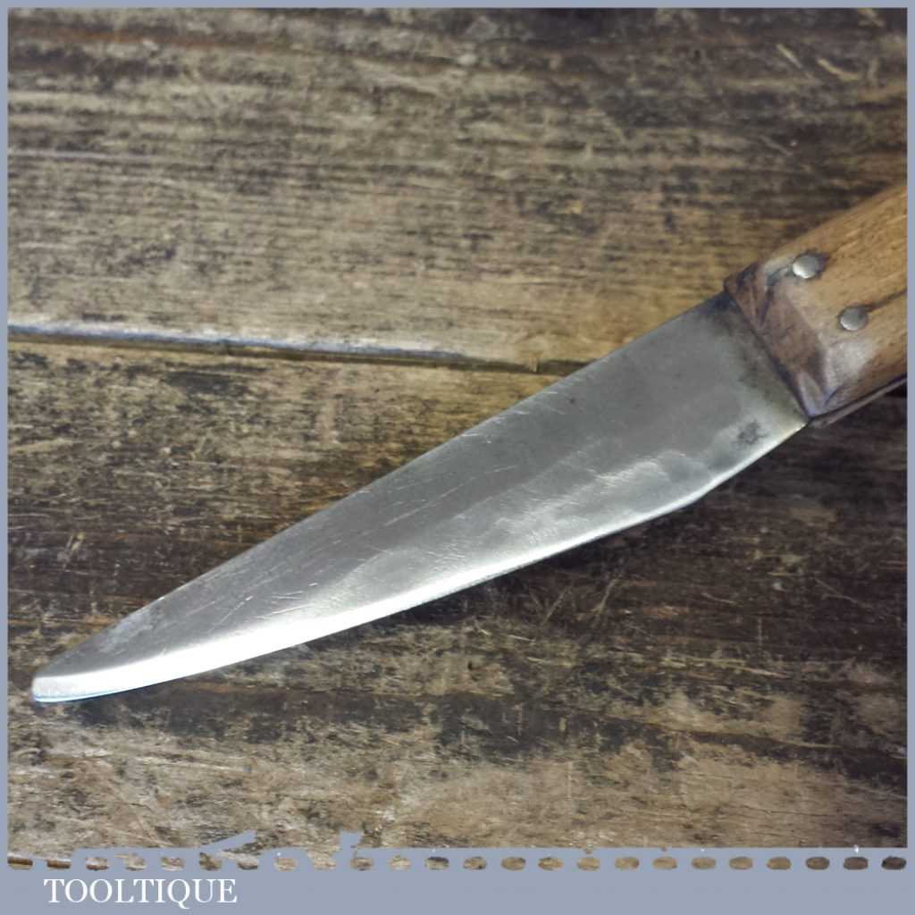 Vintage Cobblers Leather Working Heel Paring Knife Good Sharp