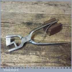 Scarce Vintage Sprung Loaded Leatherworking Belt Slot Punch Pliers - Good Condition