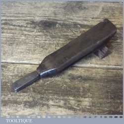 Vintage Cobblers Leatherworking Edge Iron Tool Marked HG - Good Condition
