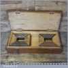 Vintage Set 4 No: Powerful Engineering 90 Degree Corner Magnets In Wooden Box