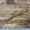 Vintage 1” W. Butcher Heavy Duty Socket Timber Framing Firmer Chisel - Refurbished