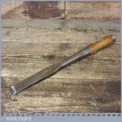 Vintage 1” W. Butcher Heavy Duty Socket Timber Framing Firmer Chisel - Refurbished