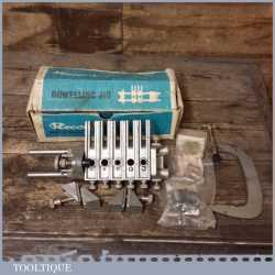 Vintage Boxed Record Dowelling Jig Along With Extras - Good Condition