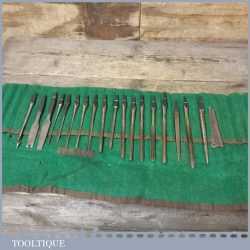 Rare Collection Of 13 Charles Nurse Shell Bits - Plus Some Marples Screwdriver Bits