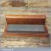 Vintage 8” x 2” Course Grit Oil Stone In Mahogany Box - Good Condition