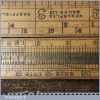 Rare Wm Marples And Sons Boxwood Extending folding Ruler With Scale Measurements