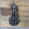 Antique Reclaimed Cast Iron Door Knocker Marked R.A.L Co Possibly French In Origin - Good Condition