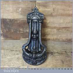 Antique Reclaimed Cast Iron Door Knocker Marked R.A.L Co Possibly French In Origin - Good Condition